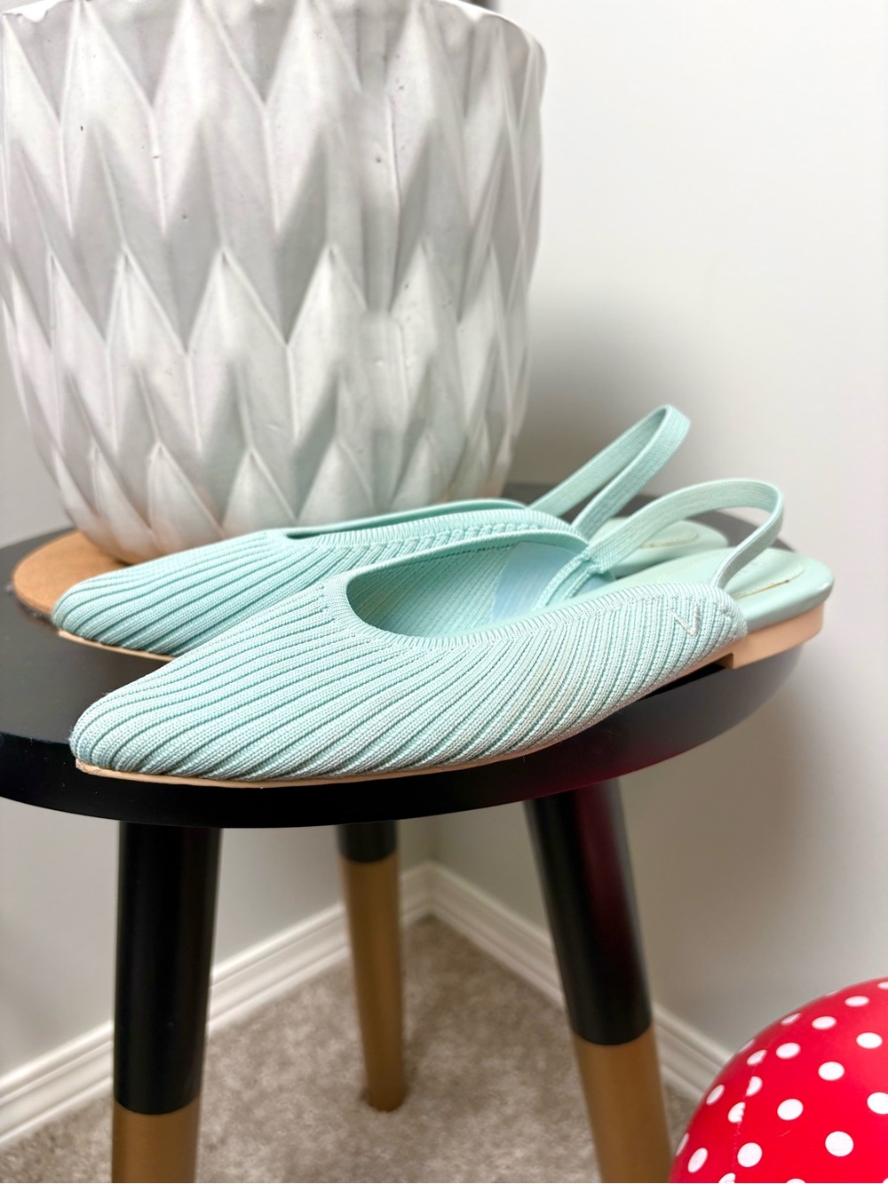 VIVAIA Maville Pointed Toe Light Blue Slingback Sandal